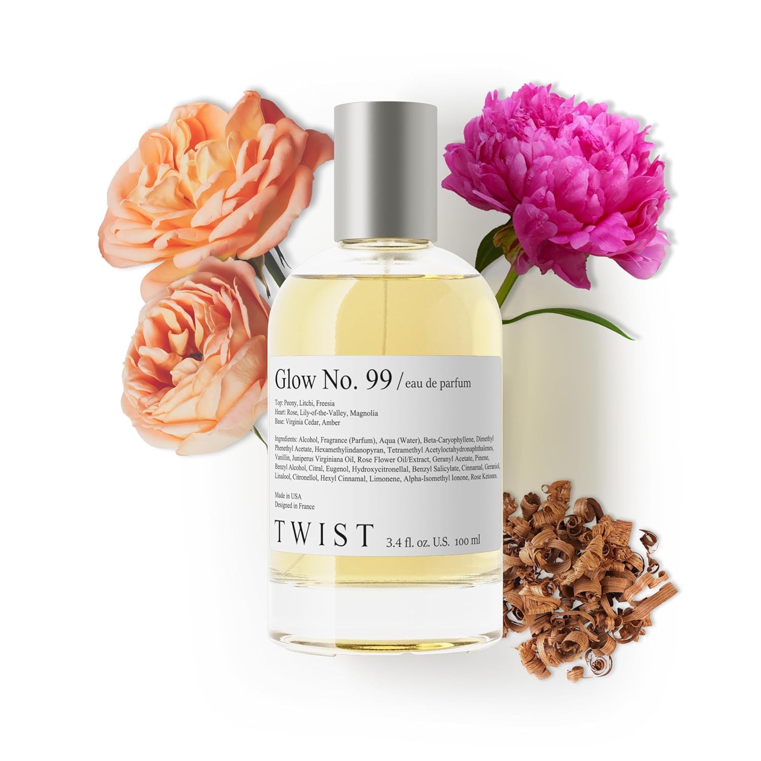 Twist Glow No. 99 Long-Lasting Floral Perfume for Women