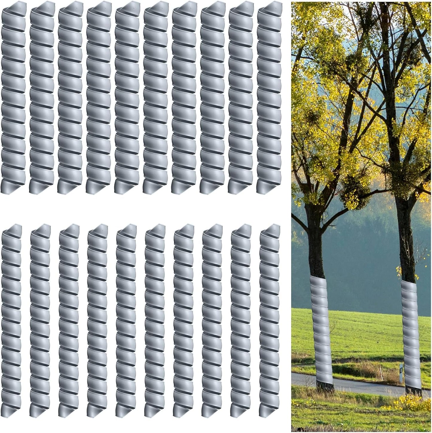 Wesiti 20 Pcs Tree Wraps for Protecting Young Trees from Pests