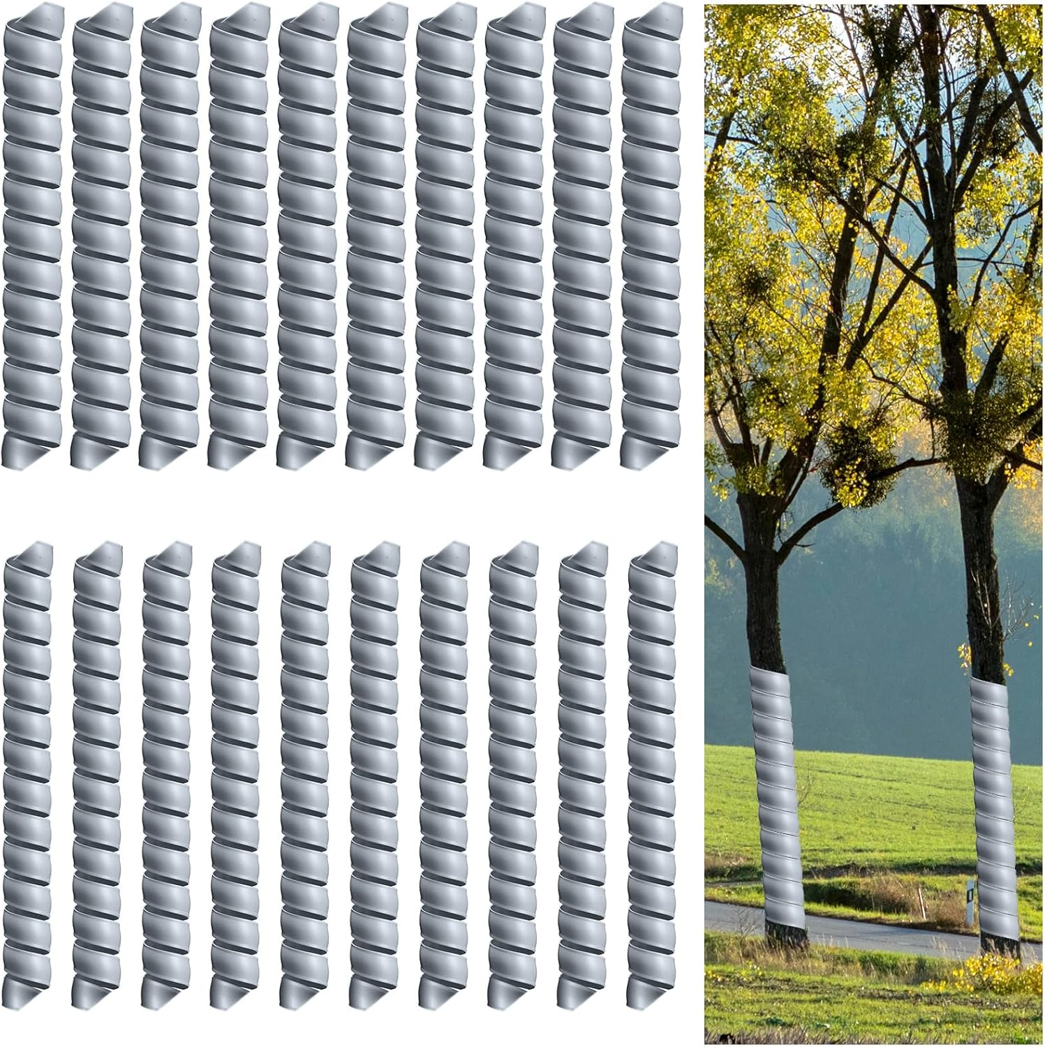 Wesiti 20 Pcs Tree Wraps for Protecting Young Trees from Pests