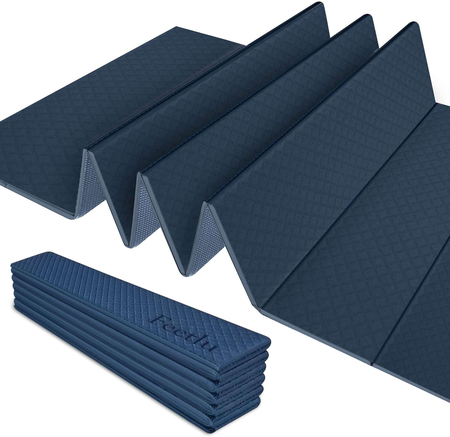 Foldable Yoga Exercise Mat for Home Workouts and Pilates