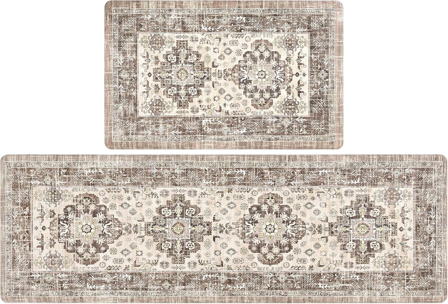 Pauwer Anti Fatigue Kitchen Mat Set of 2 for Comfort Standing