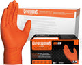 Heavy-Duty Nitrile Gloves 8 Mil Orange - Diamond Grip