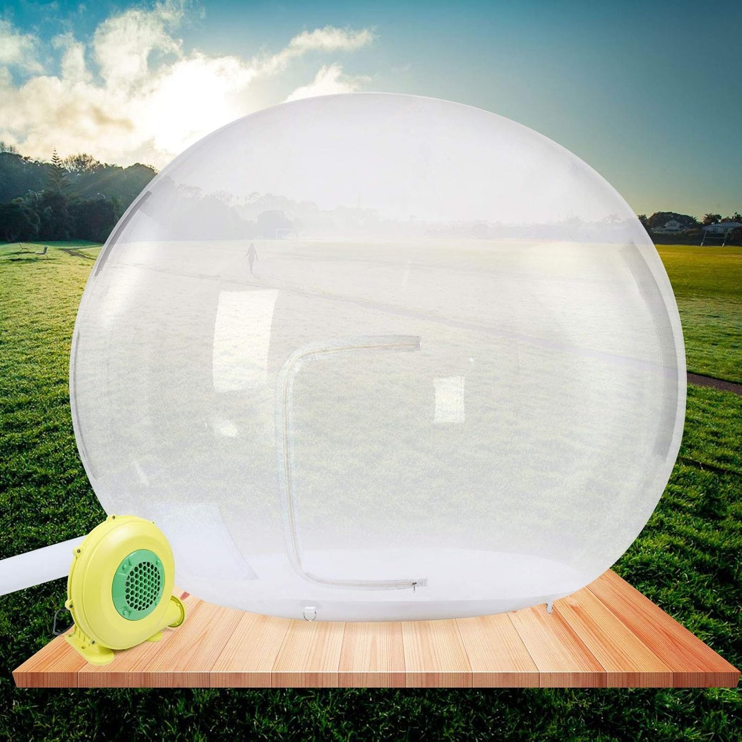 Transparent Igloo Tent with Blower for Outdoor Fun
