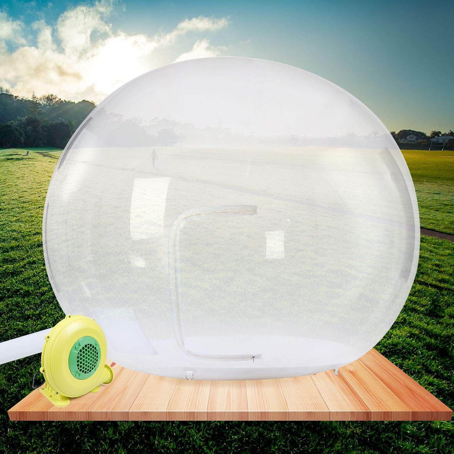 Transparent Igloo Tent with Blower for Outdoor Fun