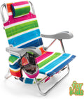 Kids Folding Backpack Beach Chair with 4 Recline Positions