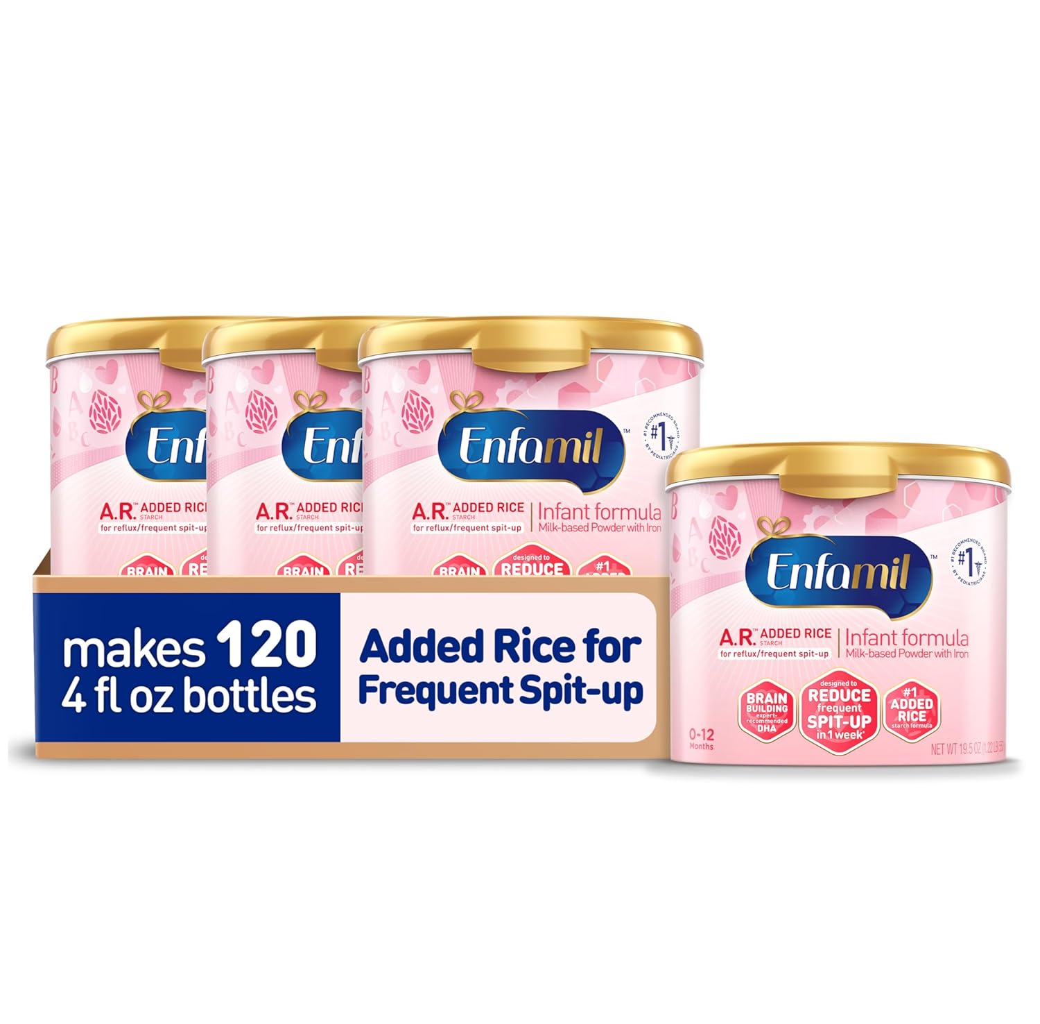 Enfamil A.R. Baby Formula with Rice Starch for Reflux Relief