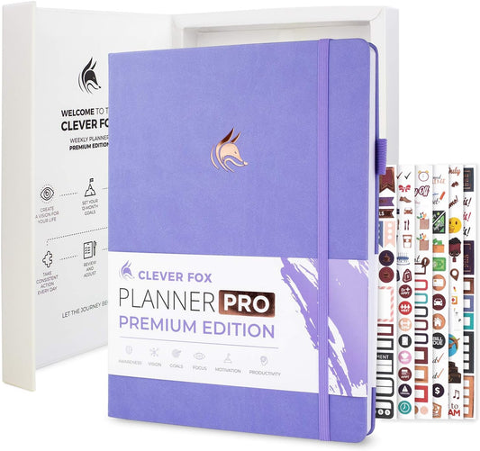 Clever Fox Planner Pro Premium A4 Weekly & Monthly Organizer