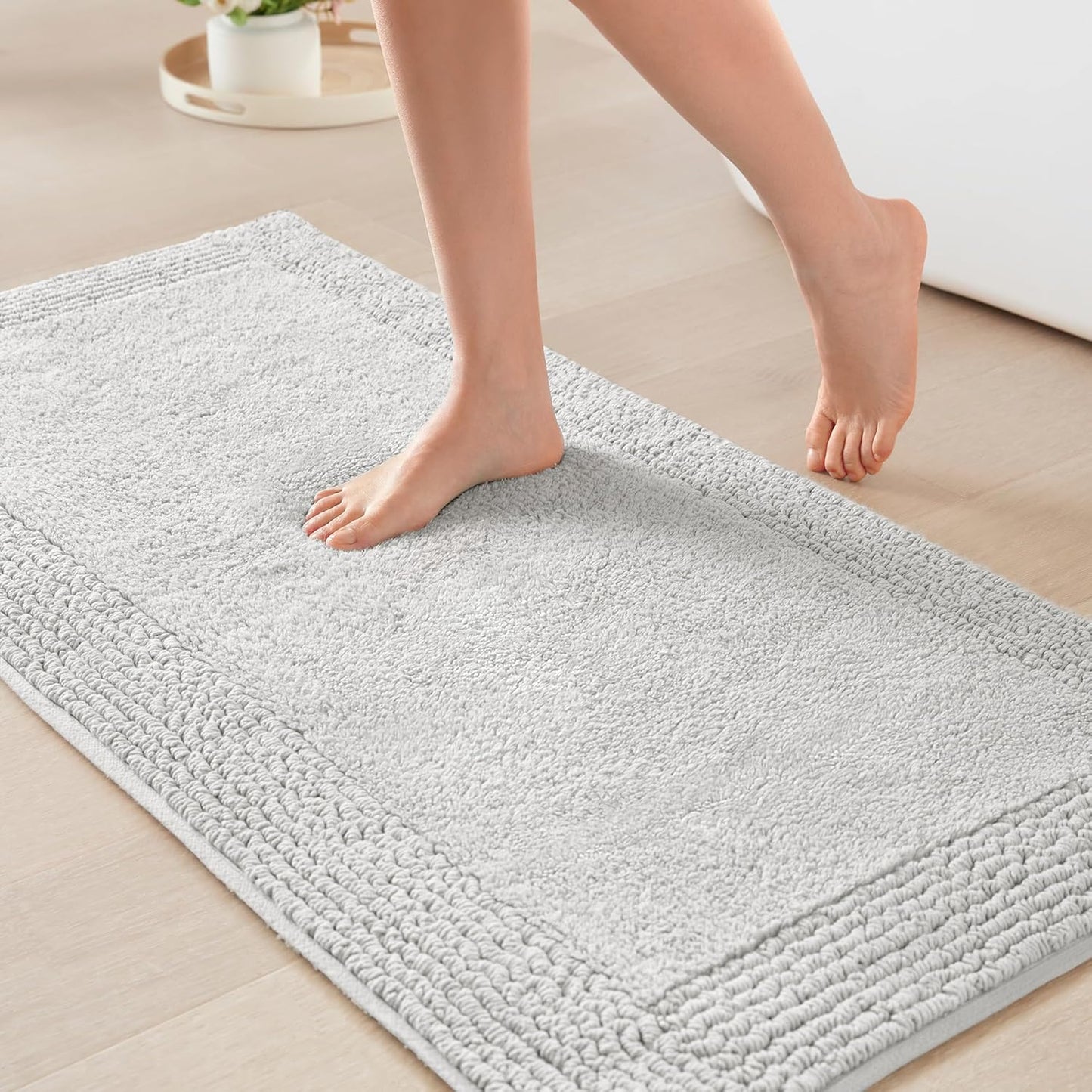 Madison Park Splendor 100% Cotton Tufted Bath Rug for Luxury