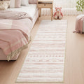 2x6 Pink Runner Rug Machine Washable Non Slip Area Rug - Soft Boho
