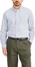 Dockers Mens Classic Fit Long Sleeve Cotton Shirt - Stain Defender