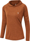 Womens UPF 50+ Sun Protection Hoodie Long Sleeve Shirt - Lightweight