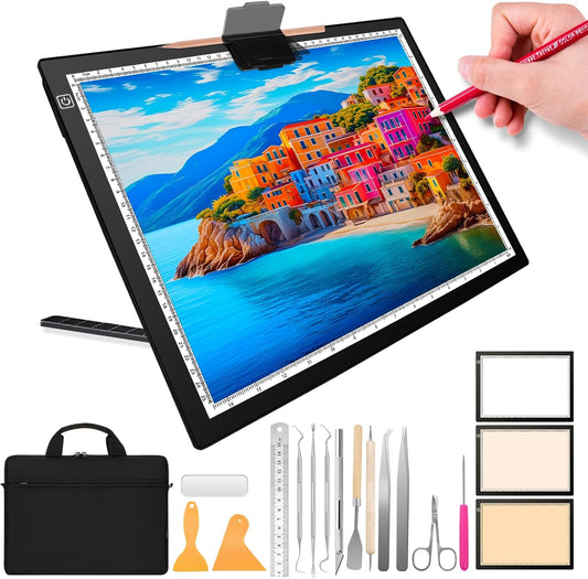 Benss A3 Rechargeable LED Light Pad for Tracing and Weeding