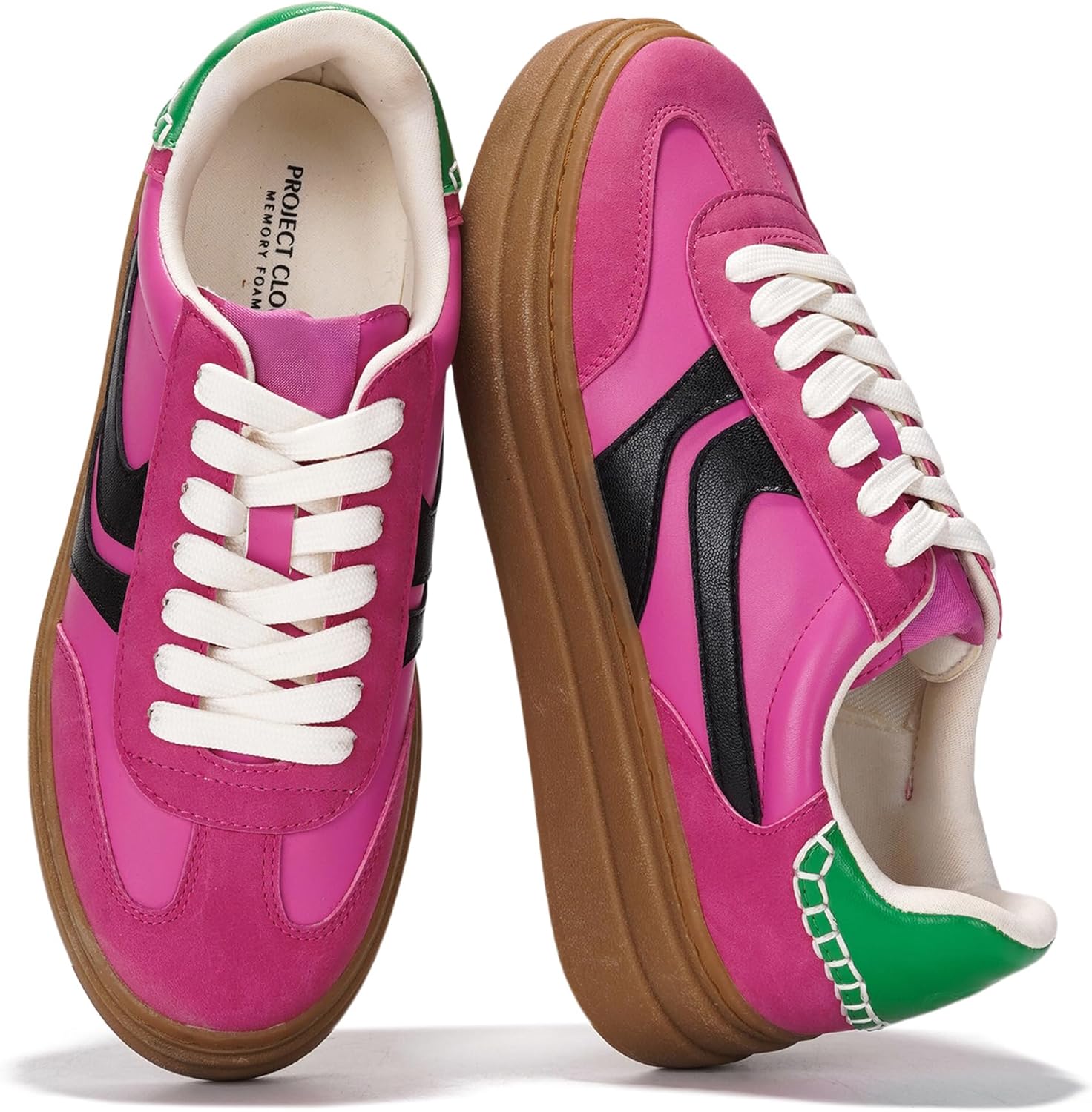 Project Cloud Platform Sneakers for Women with Memory Foam Comfort