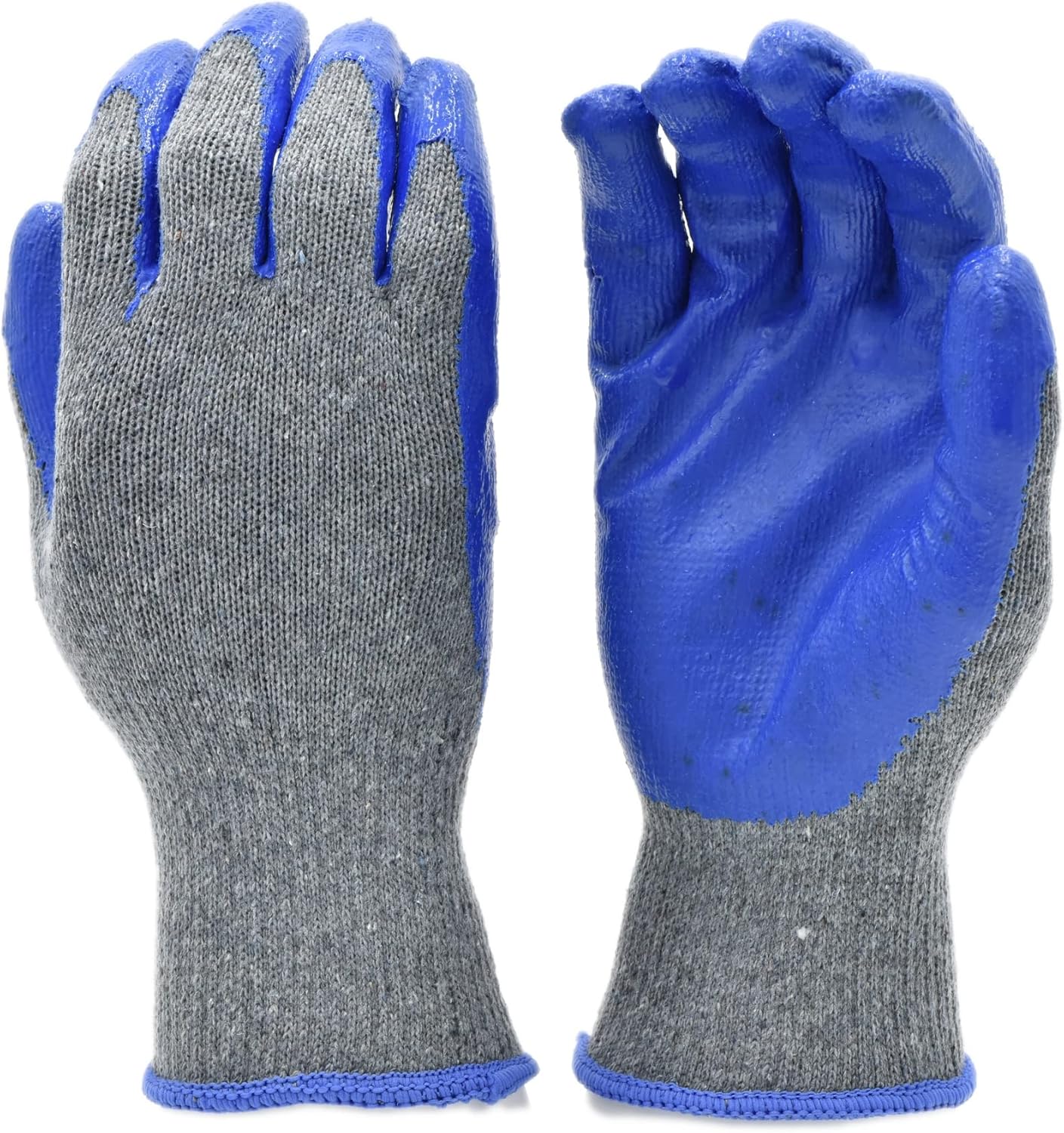 G & F Products 150 Pairs String Knit Palm Latex Dipped Gloves
