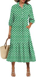 ANRABESS Women Summer Dress 2025 Floral Print Casual Maxi Dress