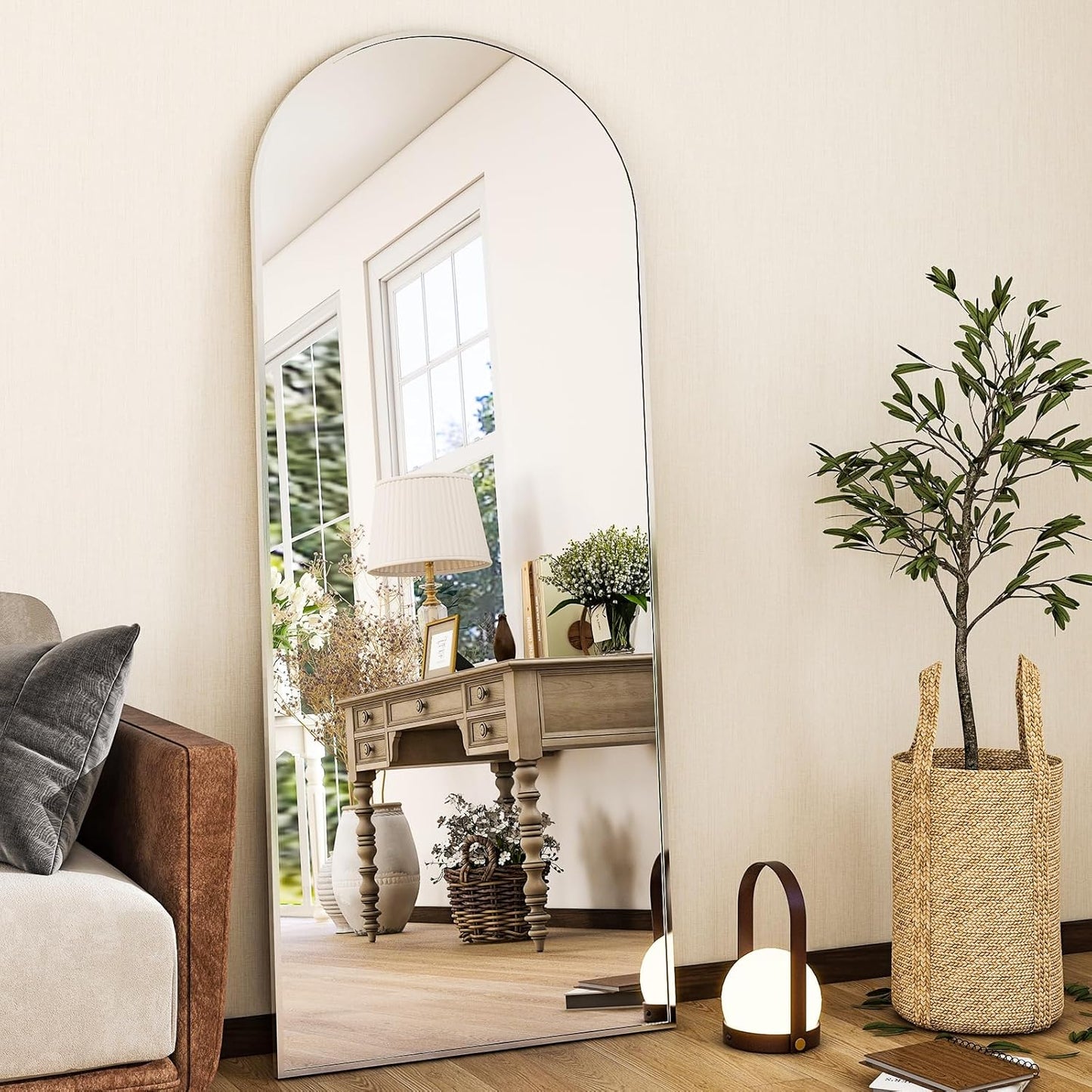 Arched Full Length Mirror 56x21 for Stylish Home Decor