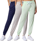 Women's Ultra-Soft 3 Pack Lounge Joggers - Lightweight Comfort