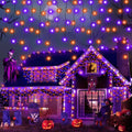 Halloween Lights Outdoor Decorations 66ft Orange and Purple LED String