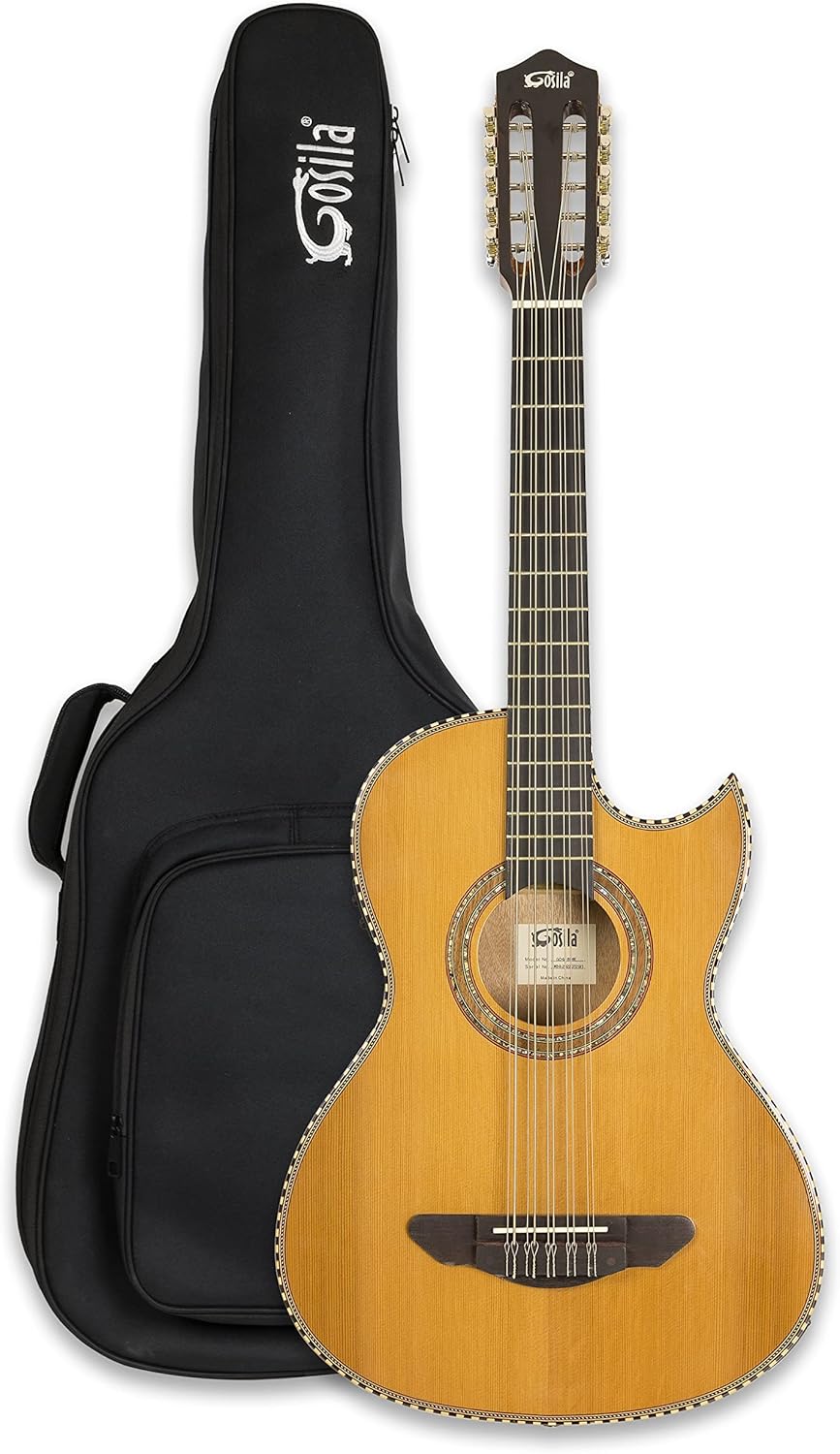 10 String Electric Acoustic Bajo Quinto with Solid Cedar Top
