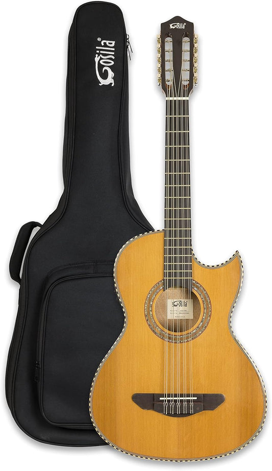 10 String Electric Acoustic Bajo Quinto with Solid Cedar Top