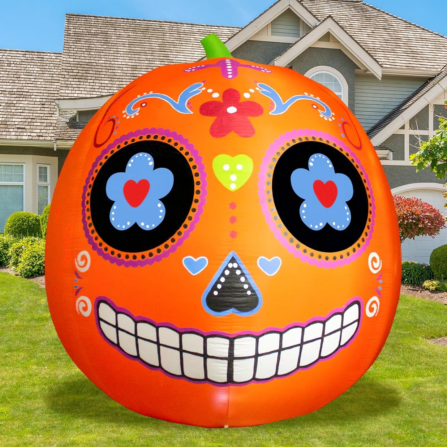 8 FT Halloween Inflatable Pumpkin Decoration for Festive Fun