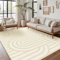 Bavni Area Rug 8x10 Modern Soft Low Pile - Machine Washable