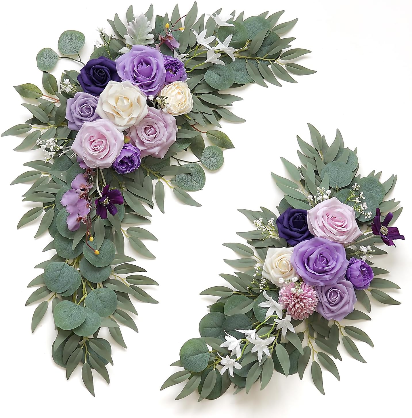 Faux Flower Swag Set of 2 for Stunning Wedding Decorations
