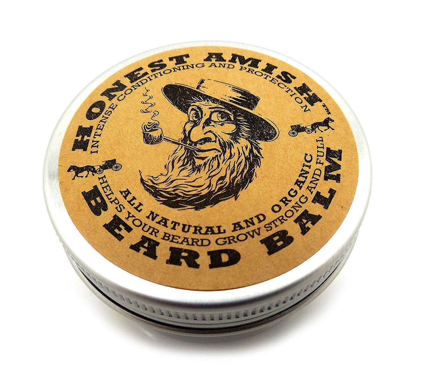 Honest Amish Beard Balm - Natural 2oz Conditioner