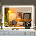 Hasipu Vanity Mirror with Lights 27.6in x 20in - Dimmable 3-Mode LED