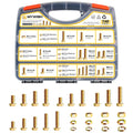740Pcs M6 M8 M10 M12 Metric Bolts and Nuts Kit - Heavy Duty Assortment