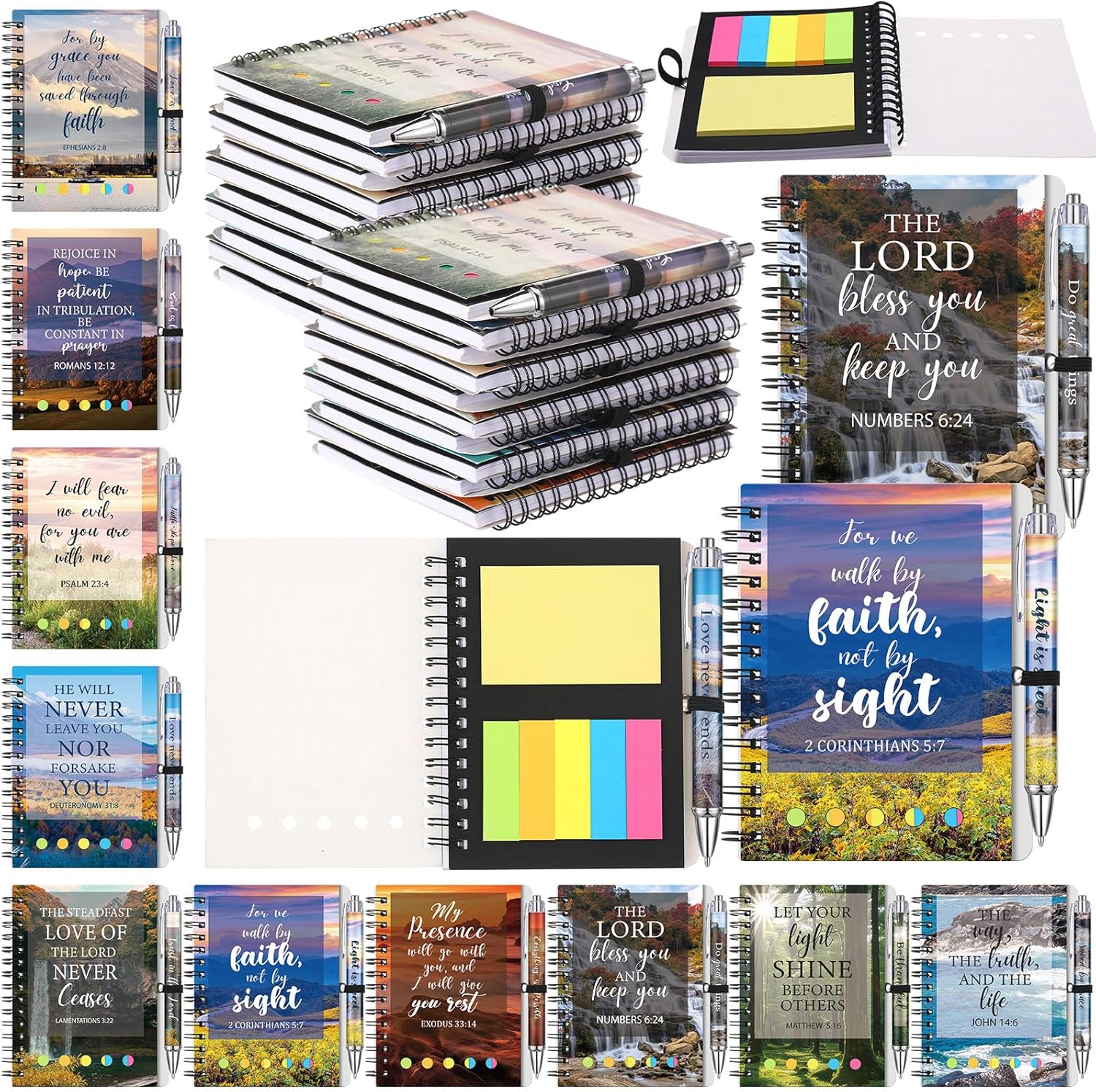 Sayglossy Christian Gifts Notebook Bulk for Women and Men