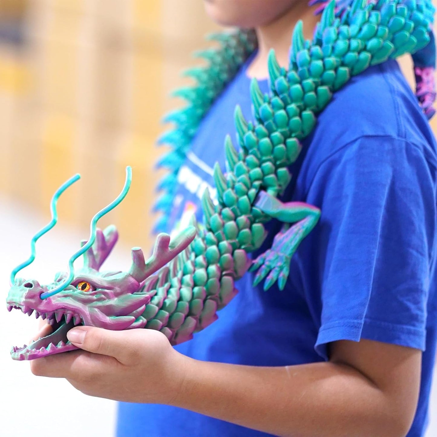 47.3inch Super Large 3D Printed Dragon Model for Fantasy Lovers