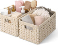 GRANNY SAYS Storage Baskets for Organizing - 2-Pack Durable Wicker