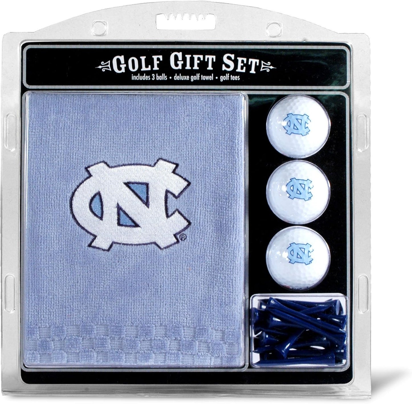 Team Golf NCAA Gift Set with Towel, Golf Balls, and Tees