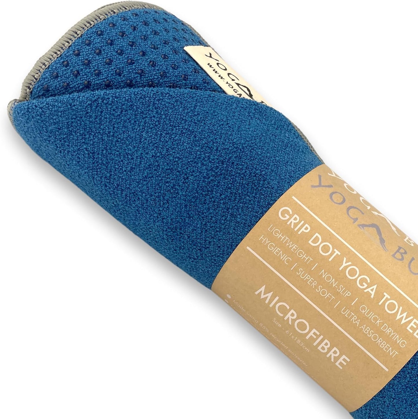 Grip Dot Eco Yoga Towel | Non-Slip Royal Blue