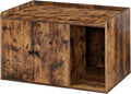Feandrea Litter Box Enclosure Front Entry - Rustic Cat House