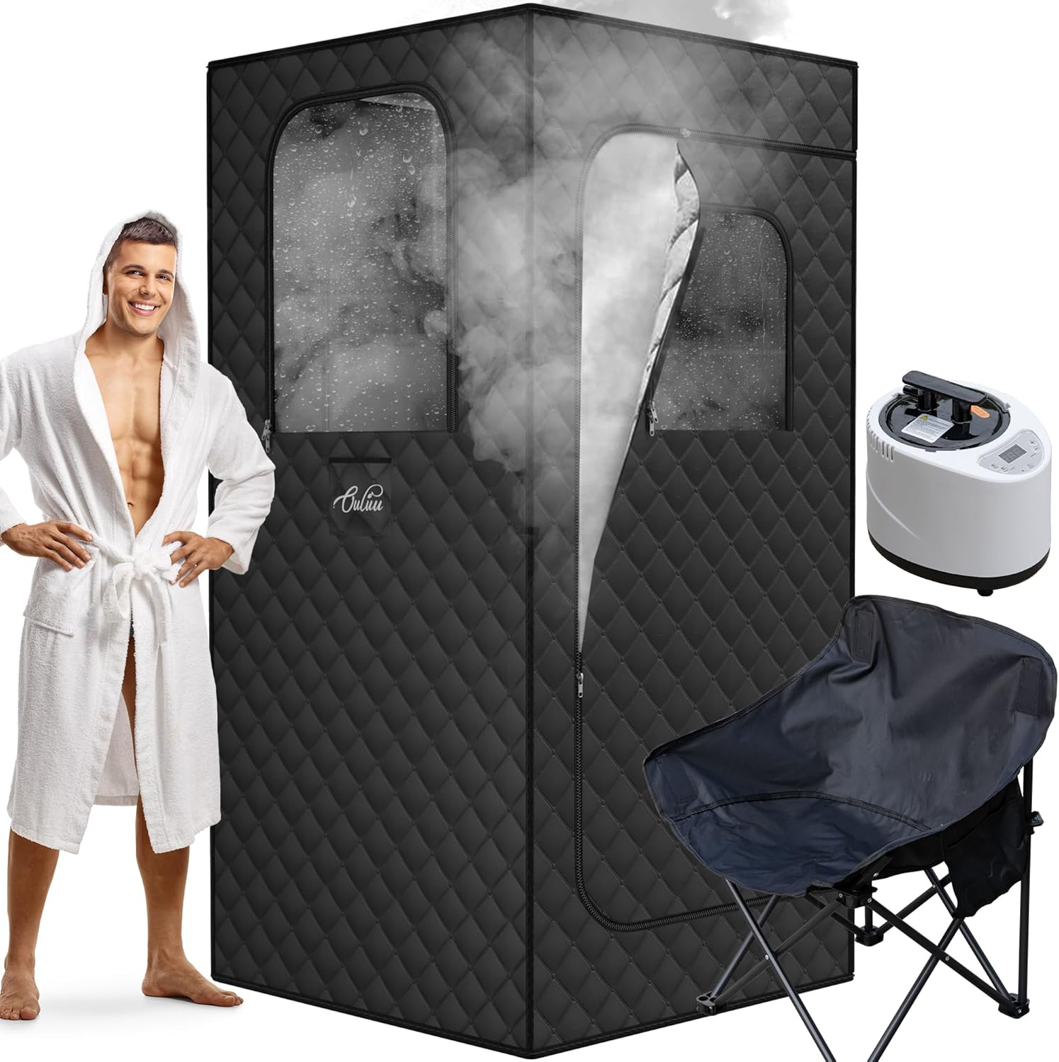 Home Sauna Box w/ Steamer & Remote Control ~ Relax Anywhere!