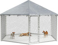 9.1x9.1 FT Outdoor Dog Kennel Hexagonal Heavy Duty Enclosure - Sturdy