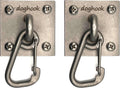 Canine Hitch Secure Dog Leash Parking Wall Hook 2 Pack - Heavy Duty