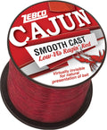 Zebco Cajun Line Smooth Cast Monofilament - Low Vis Ragin' Red
