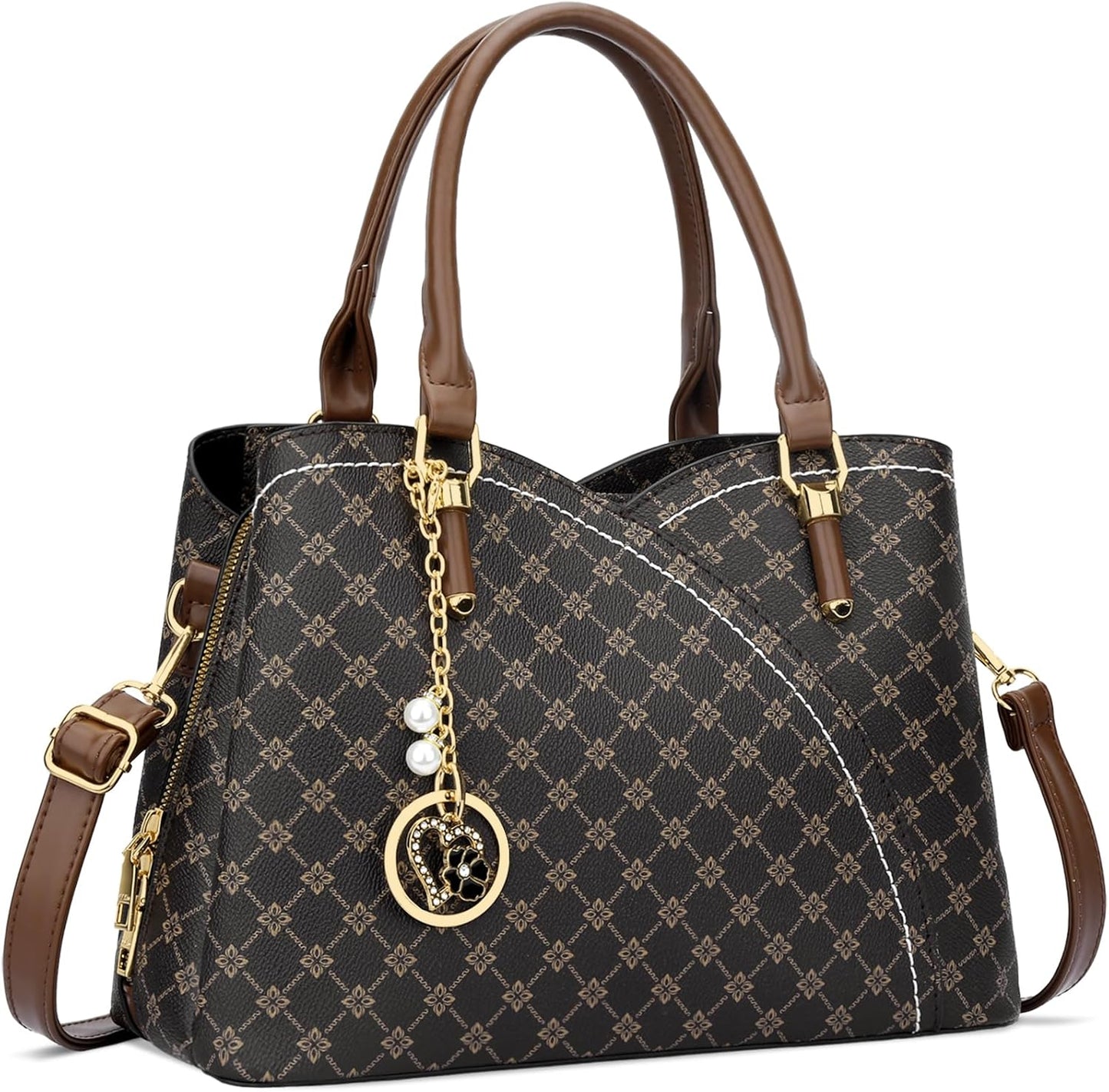 KKXIU Triple Compartments Handbags for Women - Stylish Satchel