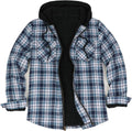 ZENTHACE Men's Sherpa Lined Plaid Shirt Jacket - Warm Everyday Layer