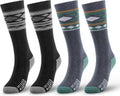 OutdoorMaster Merino Wool Ski Socks for Ultimate Cold Weather Comfort