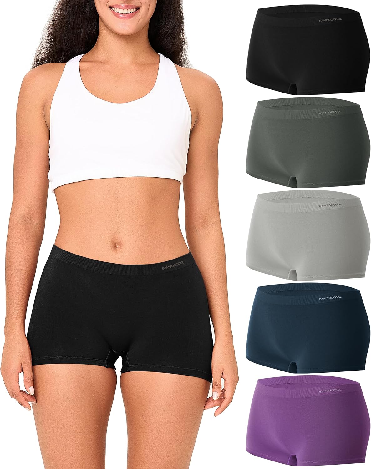 Bamboo Cool Women's Boyshort Panties for Ultimate Comfort