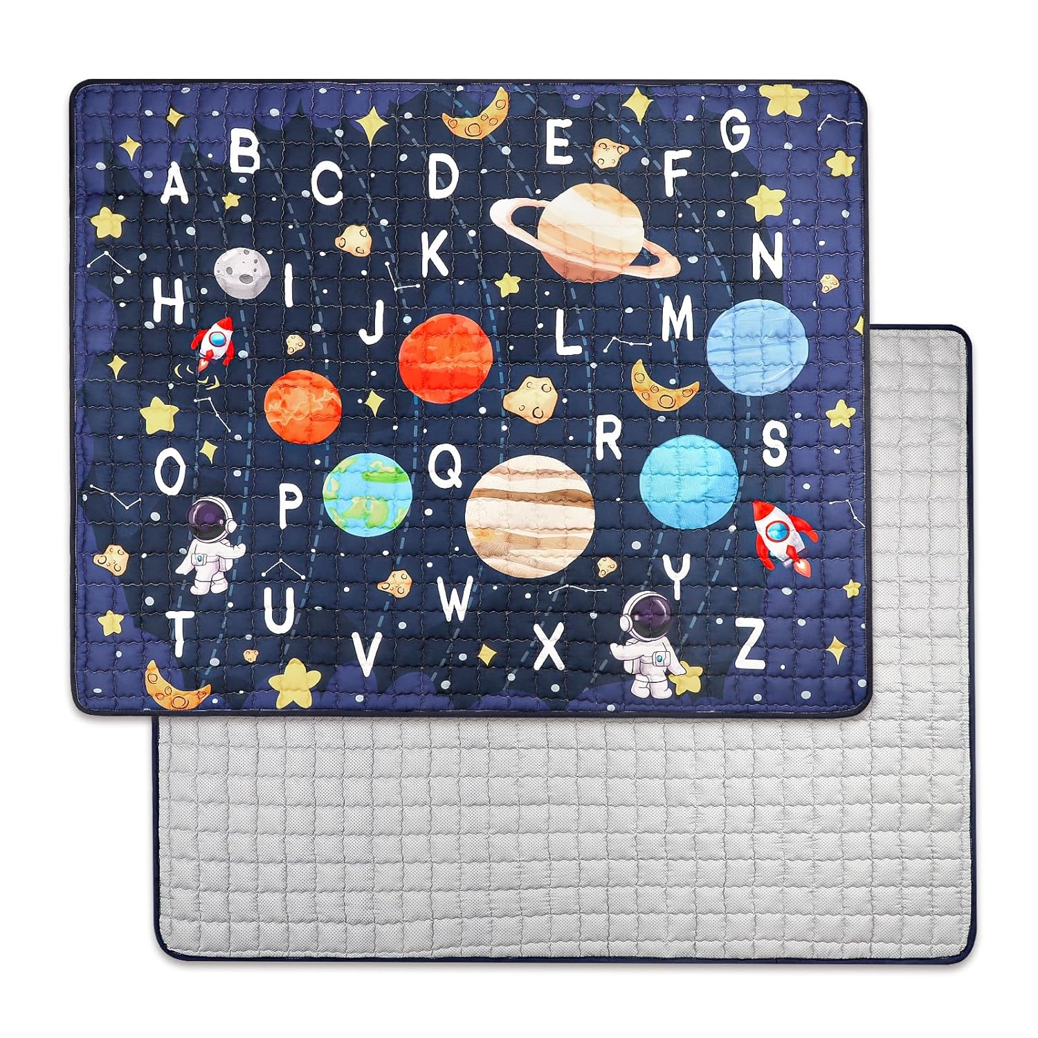 Baby Play Mat for Floor, Non-Slip Thick One-Piece 71x59