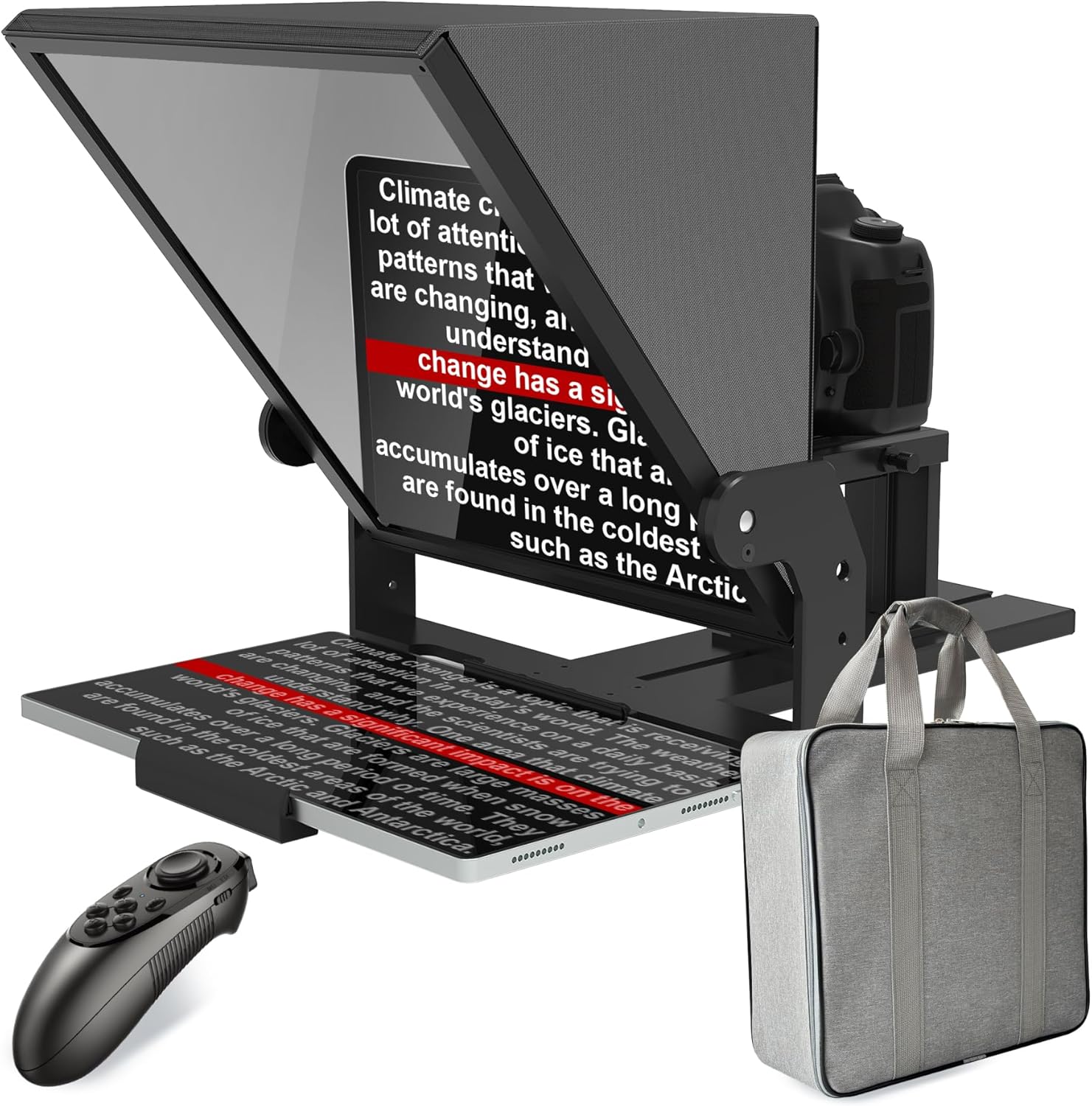 13-inch High-Definition Teleprompter with Remote Control Features