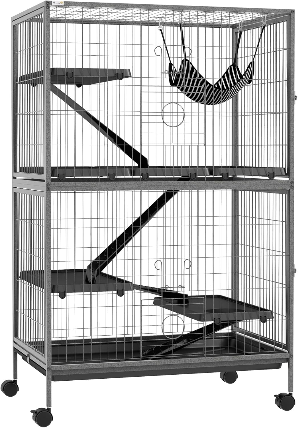 PawHut 50 in 5-Tier Small Animal Cage for Ferrets and Chinchillas