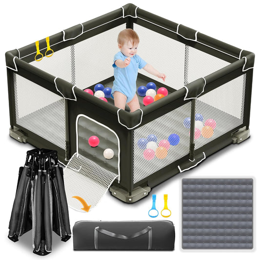 ICAREWAY Foldable Playpen: Portable Safety Zone