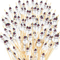 200 Bamboo Snowman Cocktail Picks for Festive Parties