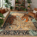 Moynesa Tiger 6x9 Rug - Washable Vintage Boho Area Rug